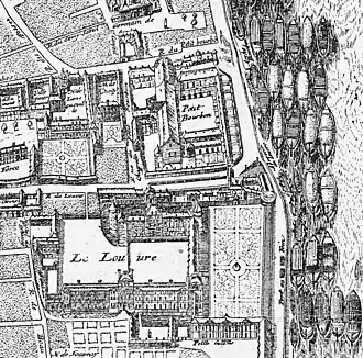 Plan de Gomboust,publié en 1652.Paris vers 1647-1652.