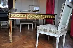 Bureau de Louis XVI dans le cabinet du roi à l'attique, Jean-Henri Riesener, 1777