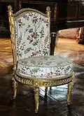 Chaise, 1780-1781, Petit Trianon, pièces de réception, château de Versailles