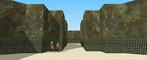 Les Cabinets des jardins bas de Meudon, vue depuis celui du bas, vers 1700