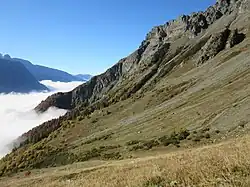 Petite Vaudaine, vue en direction du sud-ouest.