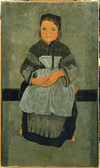 Paul Sérusier, Petite Bretonne assise, 1895.