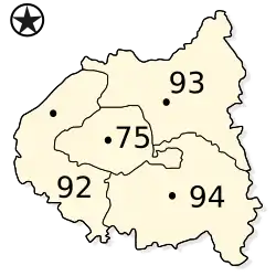 Localisation des équipes 2010-11 de la ligue