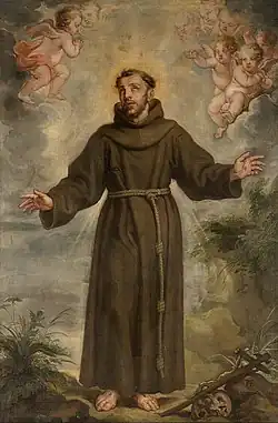 Saint François d'Assise, peinture (n. d., Musée royal des Beaux-Arts d'Anvers).
