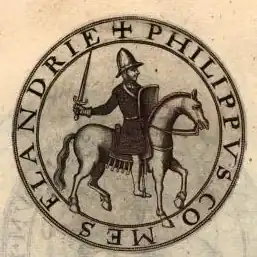 Sceau de Philippe d'Alsace.