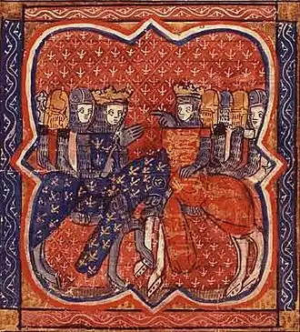 Philippe et Richard à la croisade (Guillaume de Tyr, XIVe&nbsp;siècle).