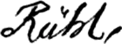 signature de Philippe Rühl