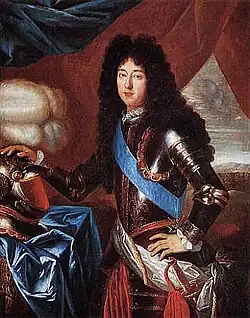 Portrait de « Monsieur », Philippe d'Orléans (1640-1701) par Henri Gascar, musée des Beaux-Arts d'Orléans.