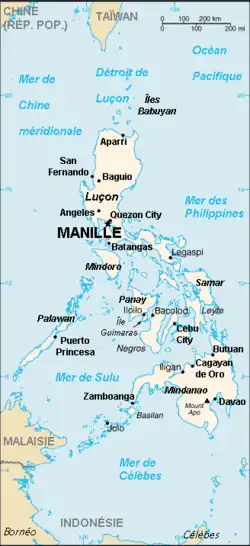 Description de l'image Philippines carte.png.