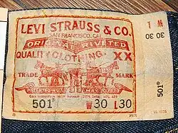 Logo original de Levi Strauss & Co.