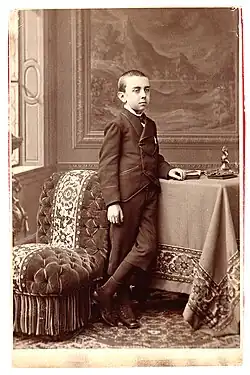 Photo prise de Léon Losseau dans les années 1870'