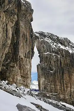 Brèche de Roland depuis le côté sud