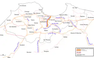Carte de la route dénommée {{{nom}}}