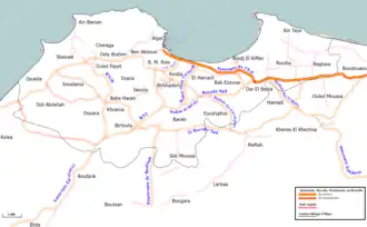 Carte de la route dénommée {{{nom}}}