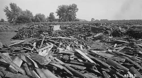 Dosses (slabwoods) abandonnées, Illinois, NARA