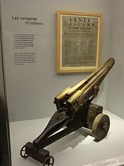 Pierrier provenant du brick anglais Harmony, fin du XVIIIe&nbsp;siècle.