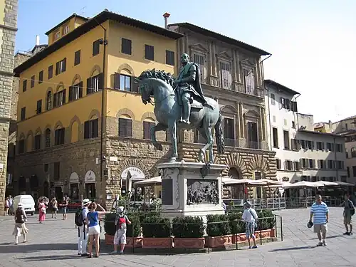 Statue équestre du grand duc Cosme Ier de Toscane, Giambologna.