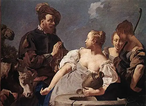 Rébecca au puits d'HaranGiovanni Battista Piazzetta, vers 1740