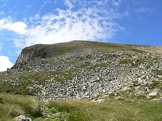 Le versant Nord du pic des Redouneilles.