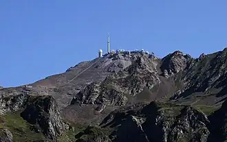 Vue du versant sud du pic du Midi de Bigorre.