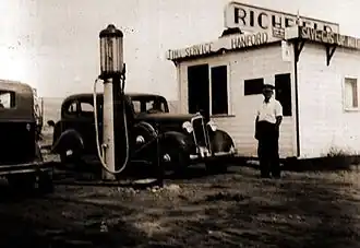 Station  service à Hanford, 1930