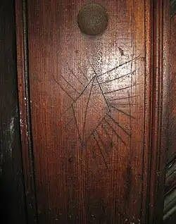 Le symbole Píča&nbsp;(en), représentation tchèque ou slovaque stylisée d'une vulve.