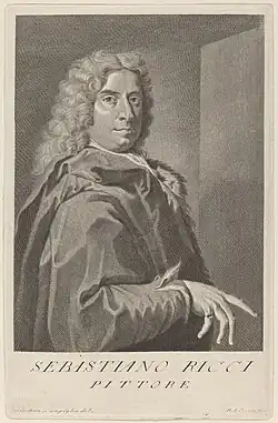 I. D. Campiglia, P. A. Pazzi, Autoportrait de Sebastiano Ricci.