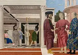 La Flagellation du Christ de Piero della Francesca, entre 1455 et 1460