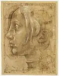Profil de femme, musée du Louvre.
