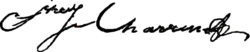 signature de Pierre-Joseph Charrin