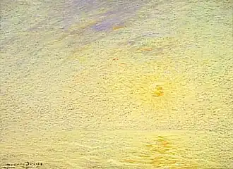Brume et soleil sur la Manche, pastel, Paris, musée d'Orsay.