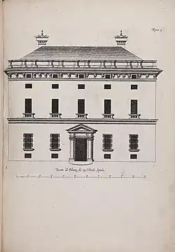 I Palazzi di Genova de Rubens, la façade du XVIe siècle du bâtiment