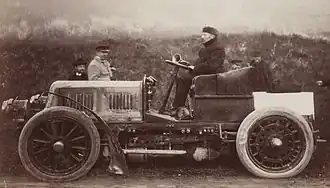 Pierre de Caterslors de l'édition 1901,sur Jenatzy 50 hp.