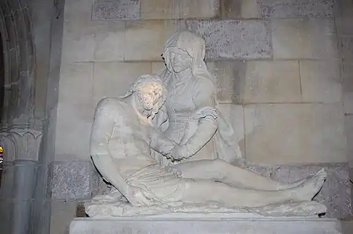 Etain, piéta de Ligier Richier (XVIe siècle).