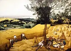 La Moisson par Pieter Brueghel, 1565, huile sur toile, 118 x 163 cm.
