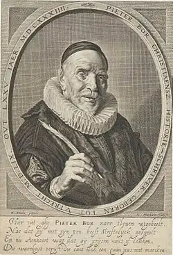 Portrait de Pieter Bor&nbsp;(en), gravure d'après Frans Hals (1634).