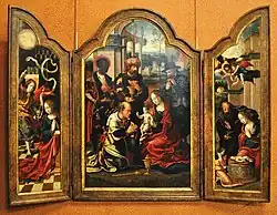Peinture : Adoration des mages par Pieter Coecke van Aelst.