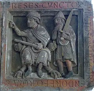 Utrecht, Église Saint Pierre. Ponce Pilate désignant le Christ