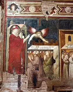 Nicola de Bari prédisant le destin de Nicola da Tolentino