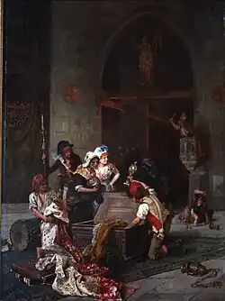 Pillage d'une église pendant la Révolution de 1793, vers 1885, musée de la Révolution française