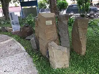 Jardin de roches géologiques