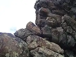 Basalte en coussins (pillow lava).