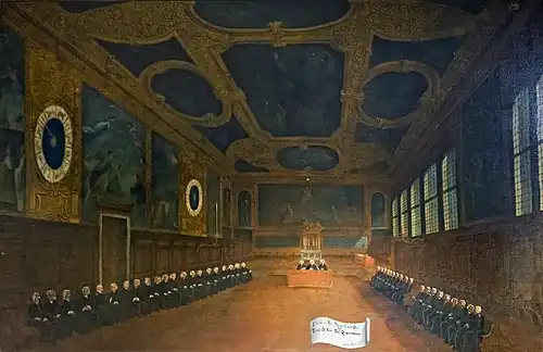 L’élection par les 41.Gabriele Bella, Pinacoteca Querini Stampalia.