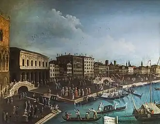 Passeggio sulla riva degli schiavoni Gabriele Bella  Pinacoteca Querini Stampalia