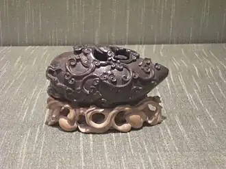 Verseuse en bois de la dynastie Qing, musée de Suzhou