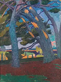 Pins sur l'étang de Berre