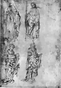 Pisanello, Quatre Saints, Städel, Francfort.