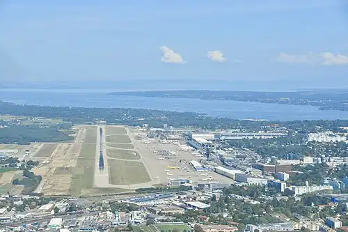 La piste vue du sud-ouest en 2023.