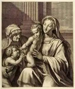 La Vierge et l'Enfant d'après Philippe de Champaigne.