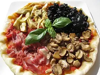 Image illustrative de l’article Pizza quatre saisons